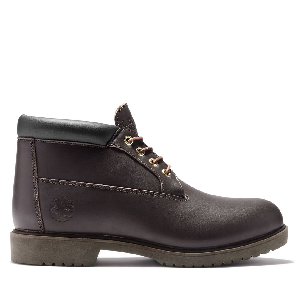 Botas de Seguridad Timberland Hombre Waterproof Marrones Oscuro - Chile YXM-547126